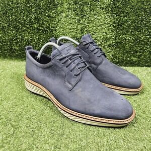 Ecco ST 1 Hybrid Lite Blue Leather Lace Up Cadual Sneakers Mens Size 8 8.5